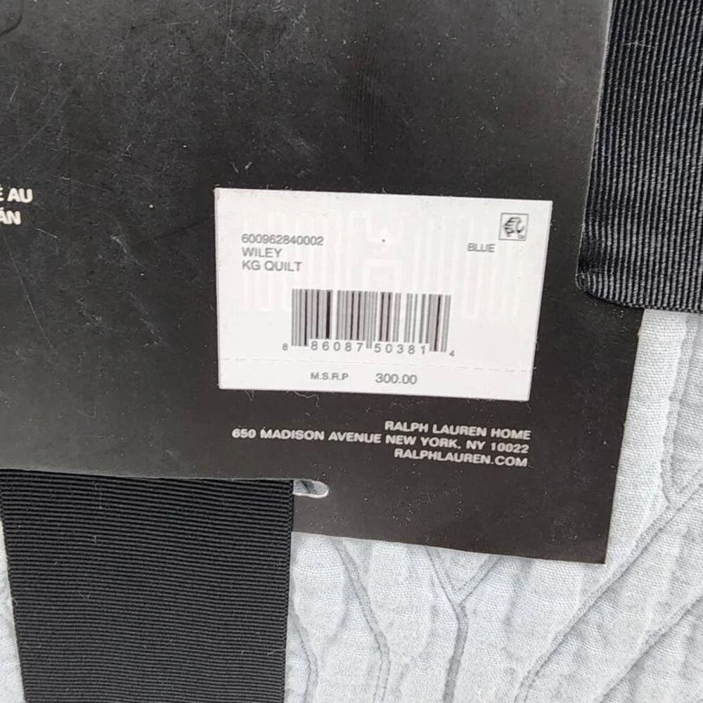 Lauren Ralph Lauren Wiley Cotton Tonal Jacquard Quilt King 92